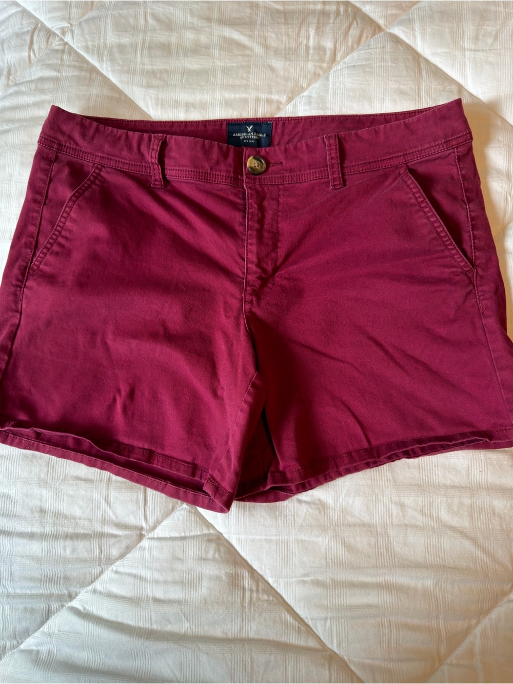 American Eagle Outfitters Stretch Midi Cotton Shorts